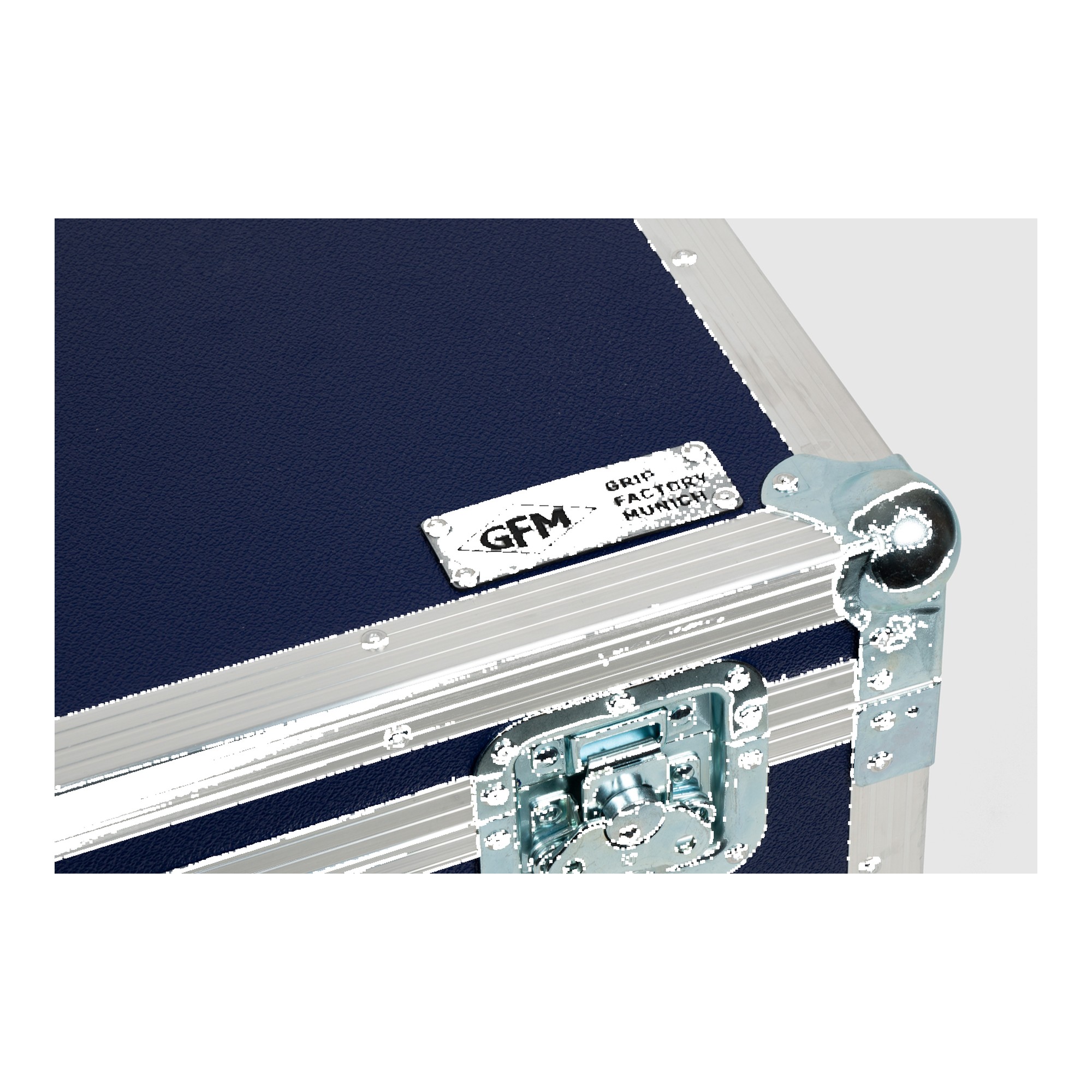 GF-Slider flight case, aluminium-edged corner