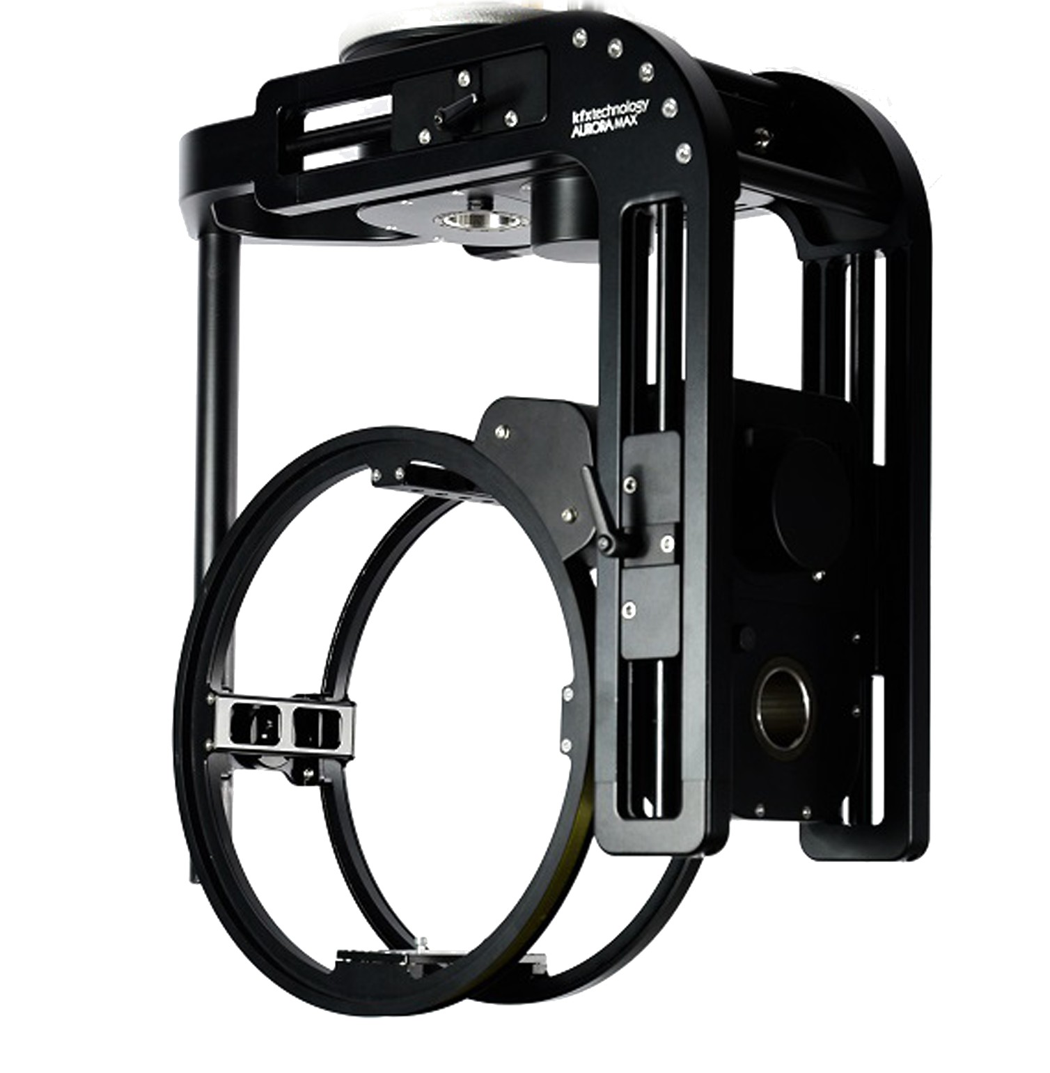 KFX Aurora remote head with the optional Roll Axis ring