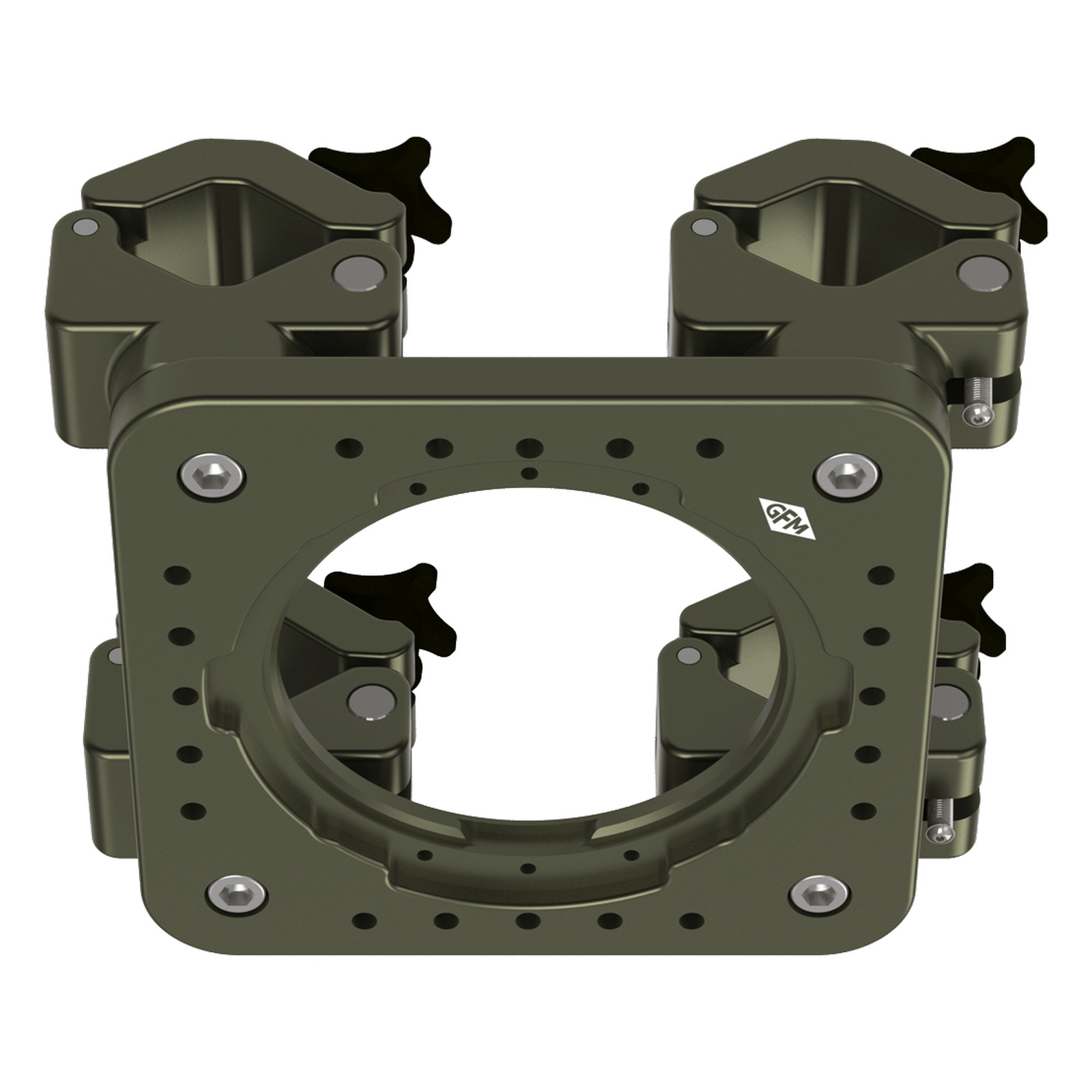 The plate without an insert, seen from below
