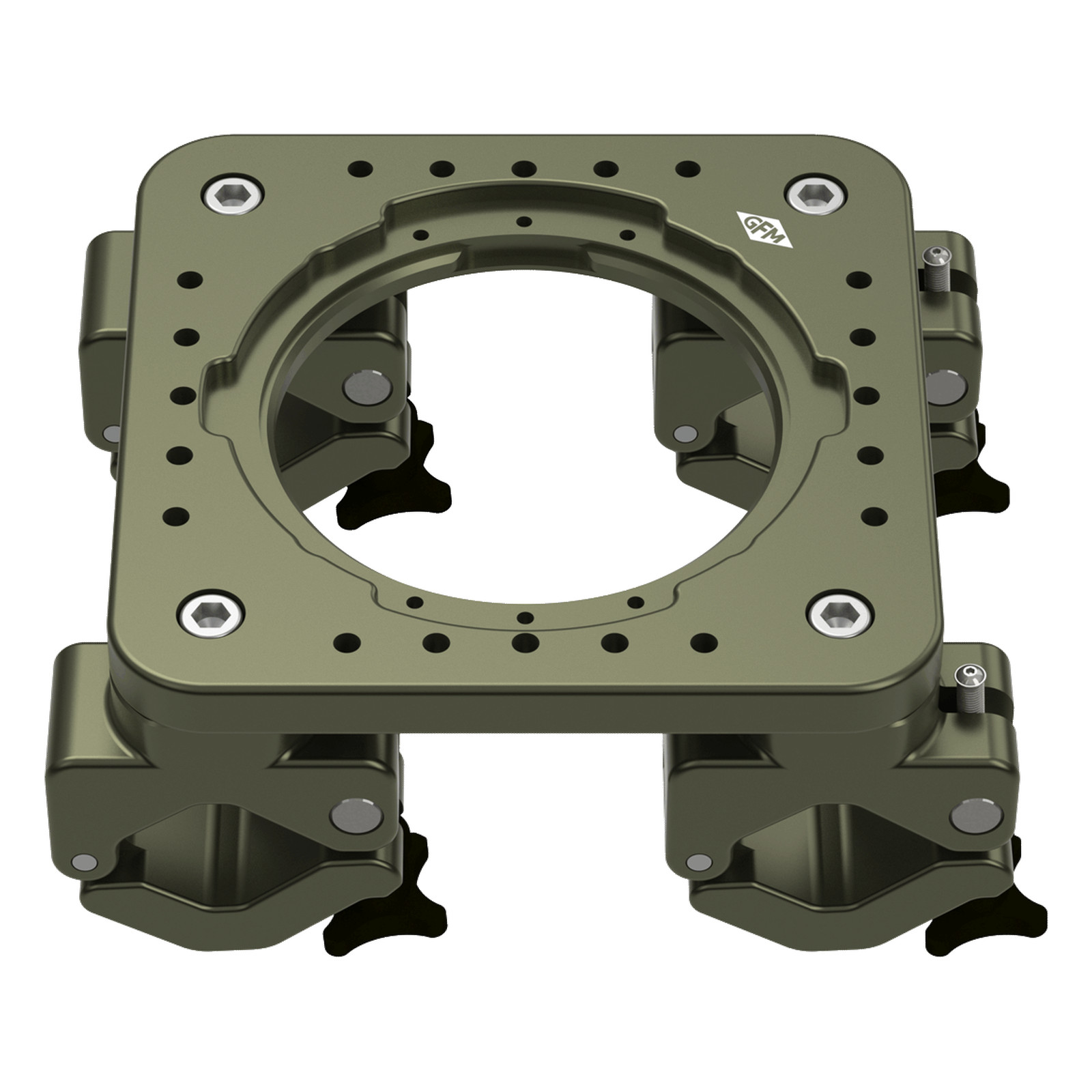 The plate without an insert, seen from above