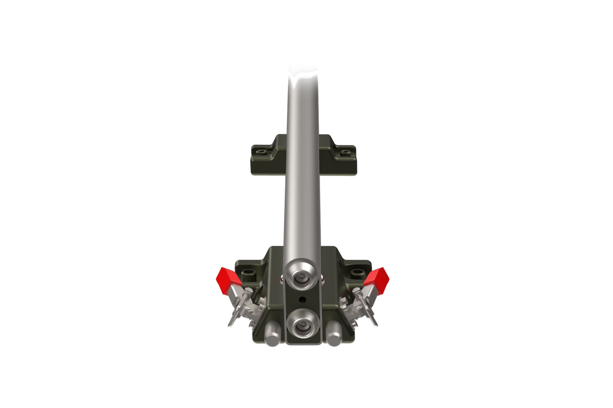 The double secured rail connection of GF-Steel Solo Track with both safety latches